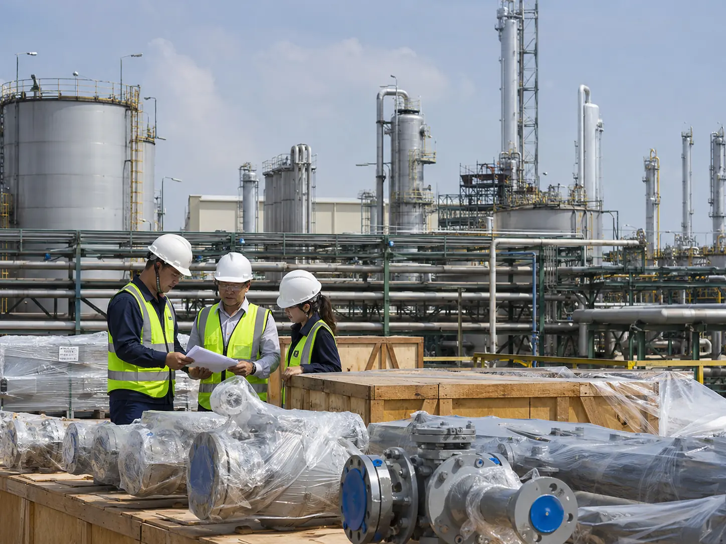 Oil and gas refinery equipment procurement