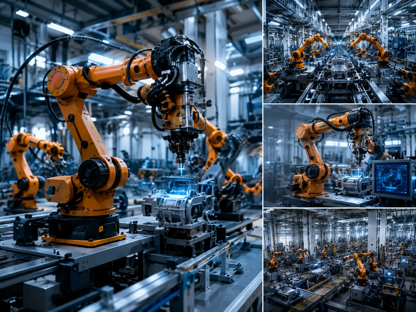 Industrial robots and manufacturing equipment