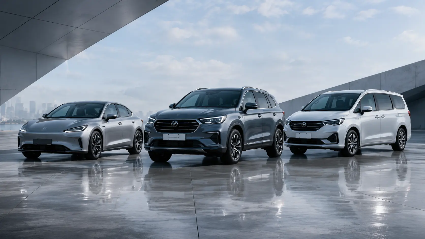 Passenger EV, SUV, and MPV lineup