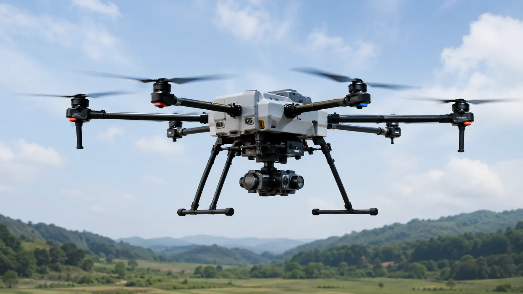Industrial UAV in flight